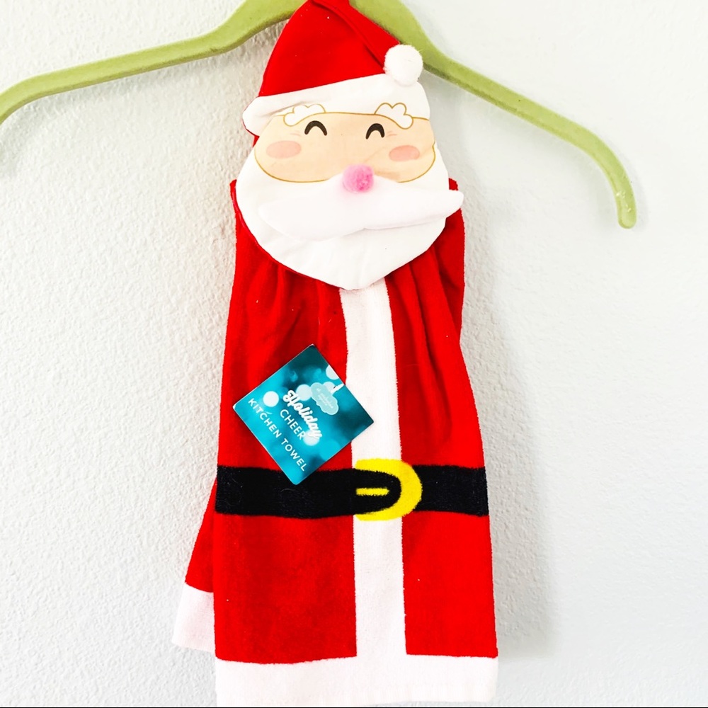 Santa Christmas Kitchen Towel Set of Two